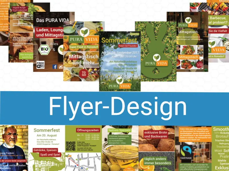Flyer design - Beispiele